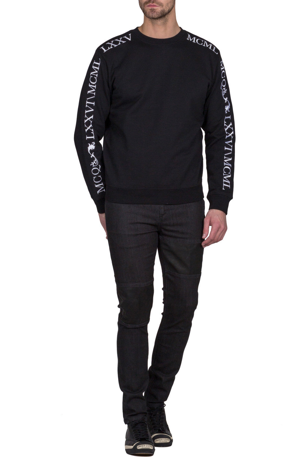 Edge Motif Compact Sweat