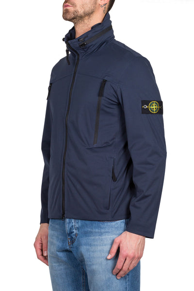 Stone island light soft shell discount si check grid bomber jacket