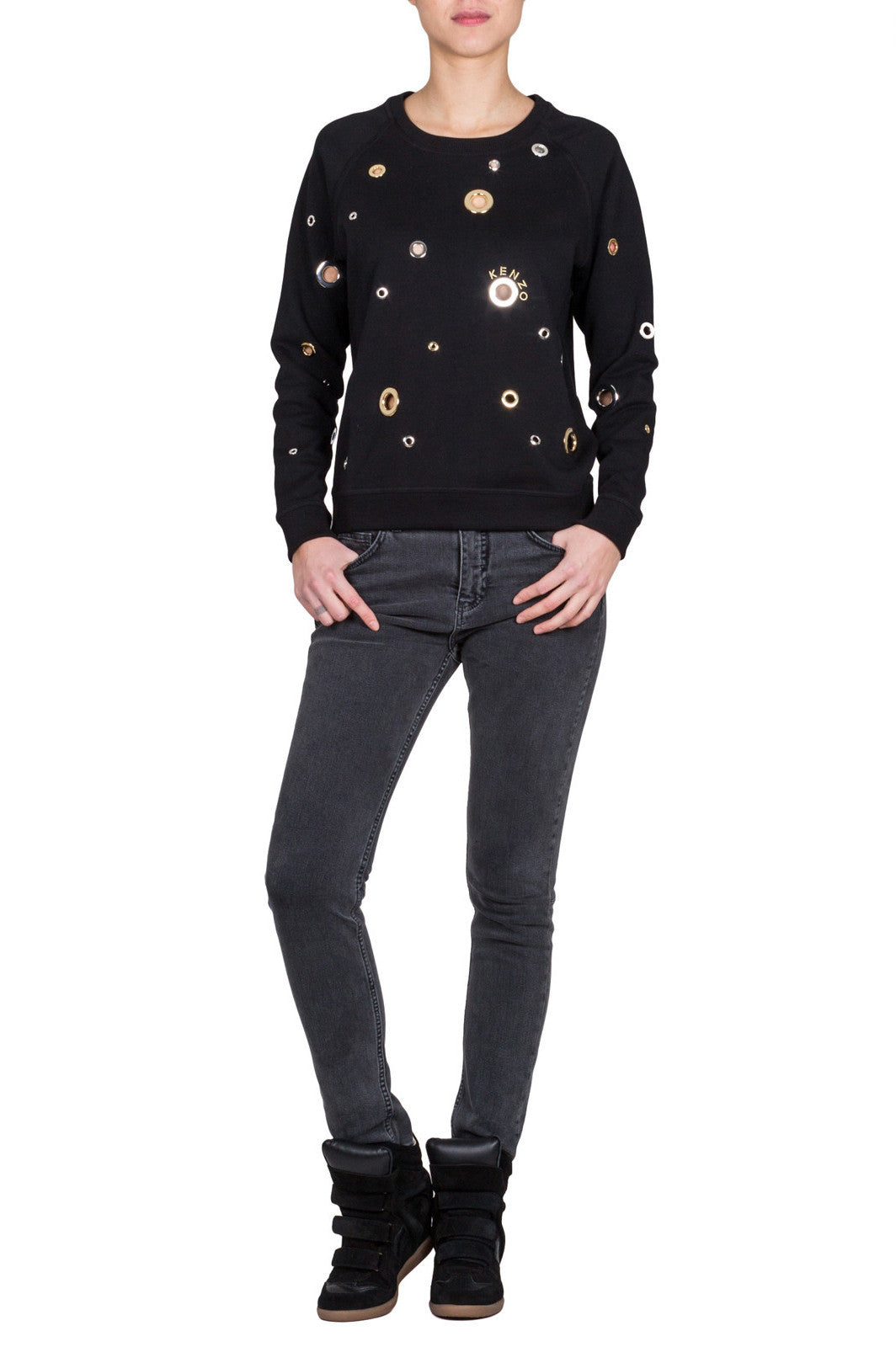 Eyelet Sweatshirt