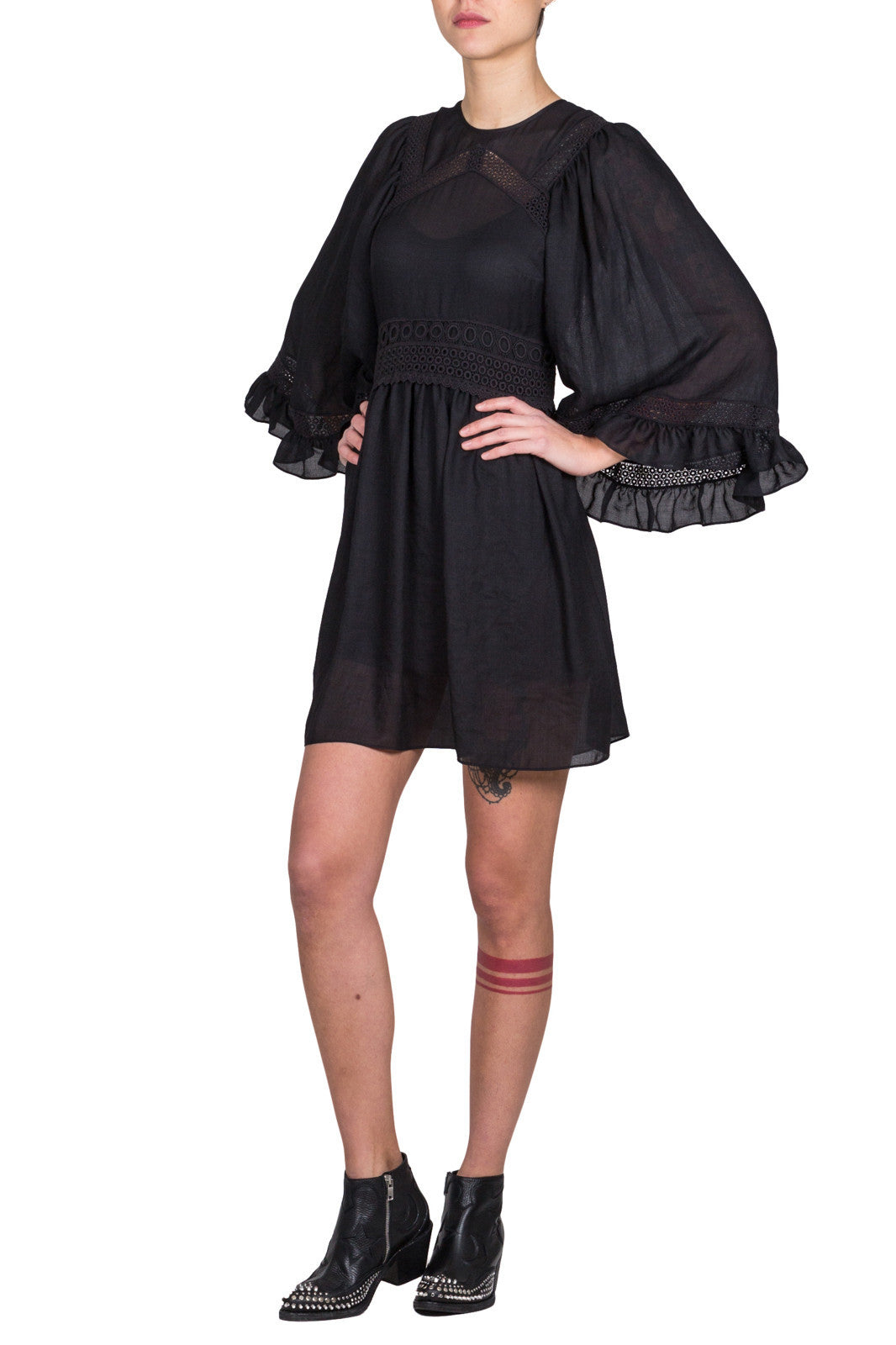Volume Sleeve Dress