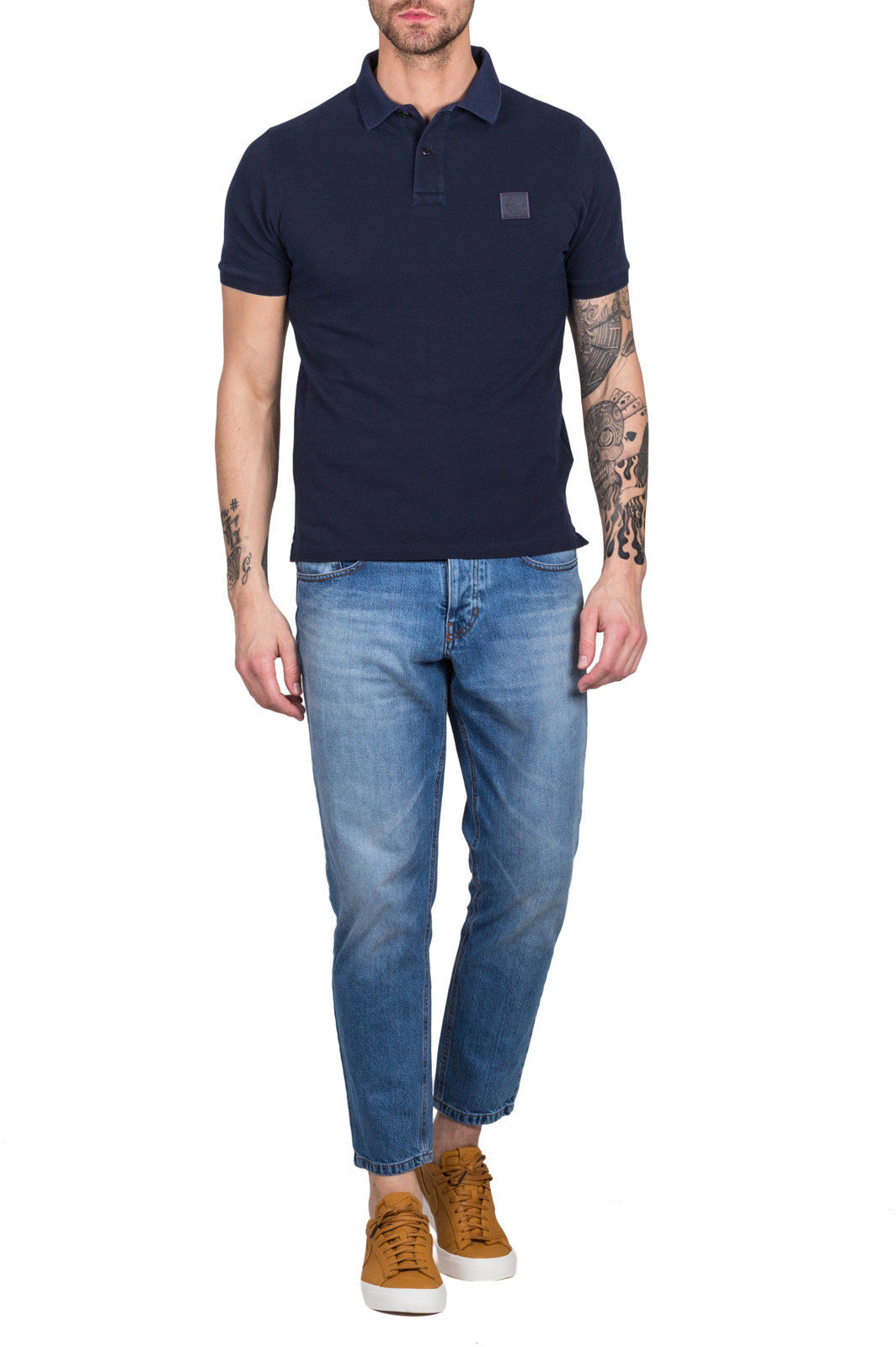 22S67 Pigment Dye Polo Shirt