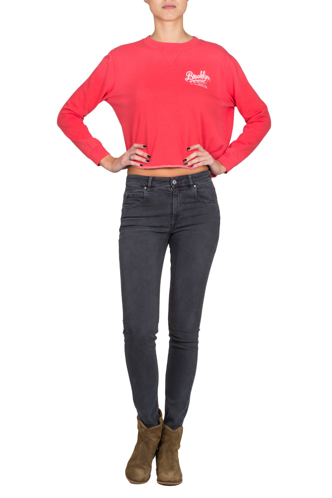 Cropped Crew Long Sleeve