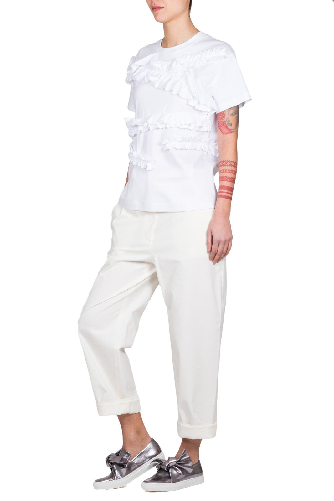 Ruffled Panel T-Shirt