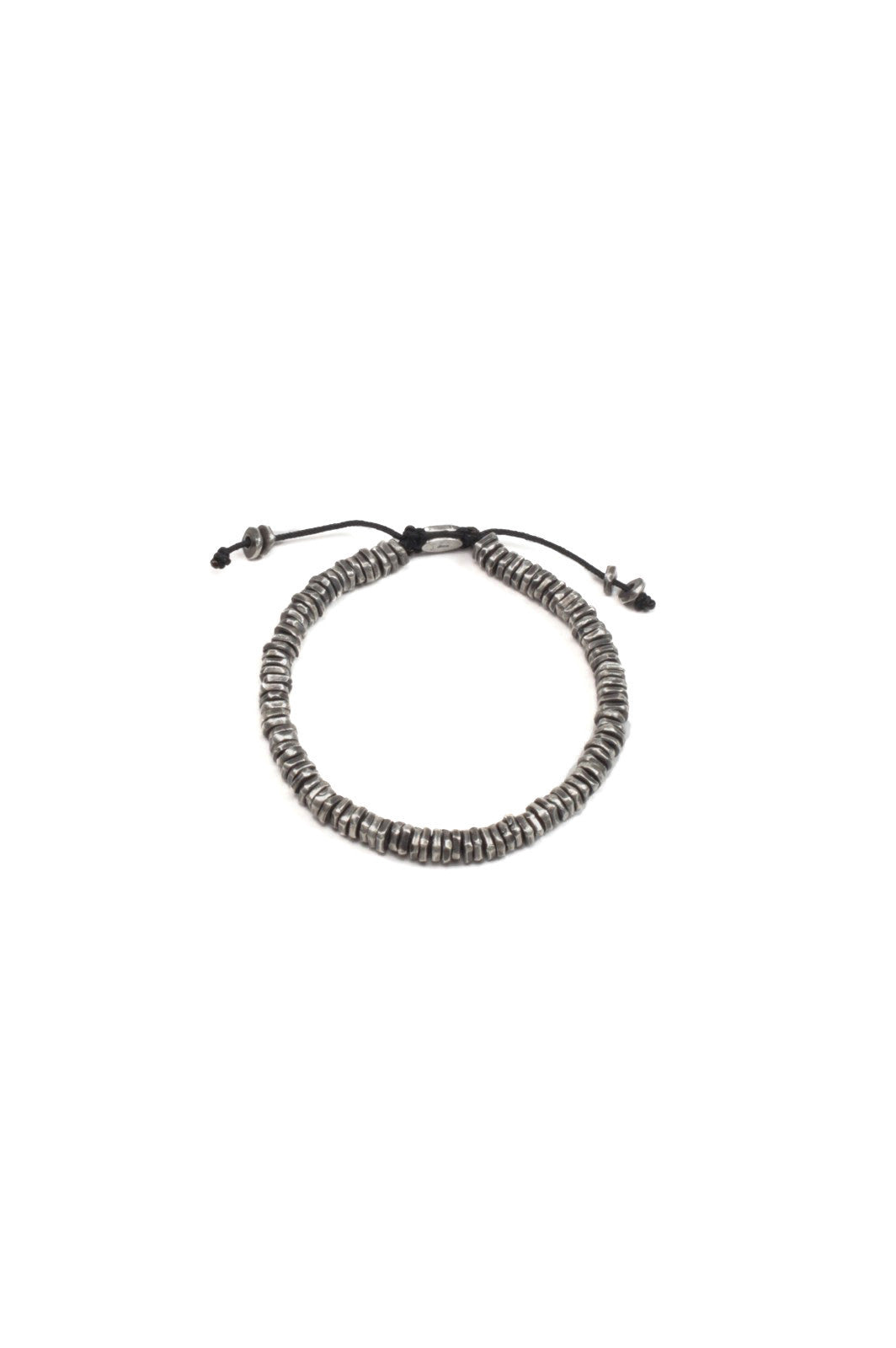 Oxidised Silver Discs Bracelet