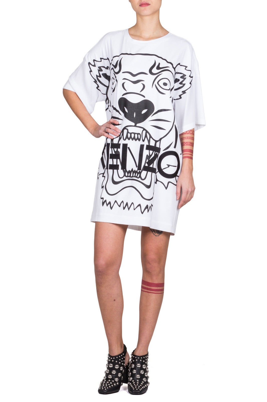 Oversized Tiger T-Shirt Dress