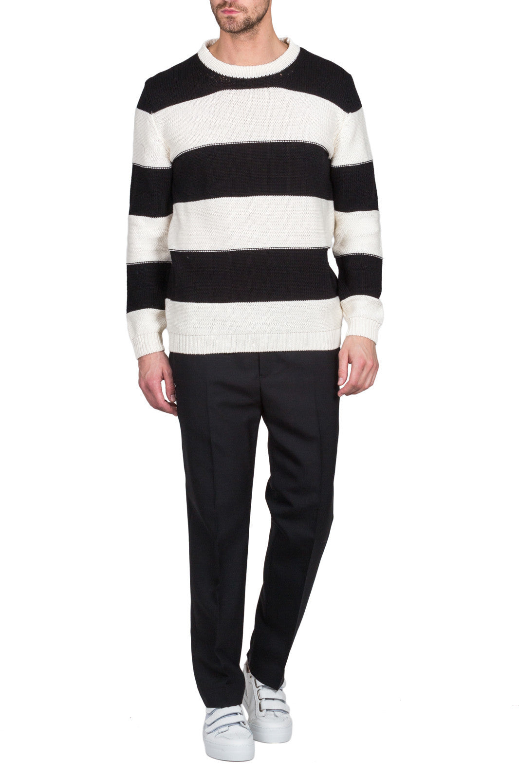 Stripes Round-Neck