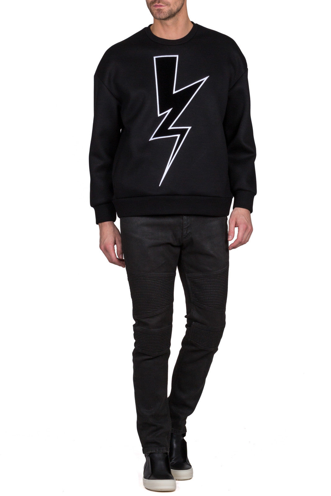 Velvet Abstract Bolt Sweatshirt