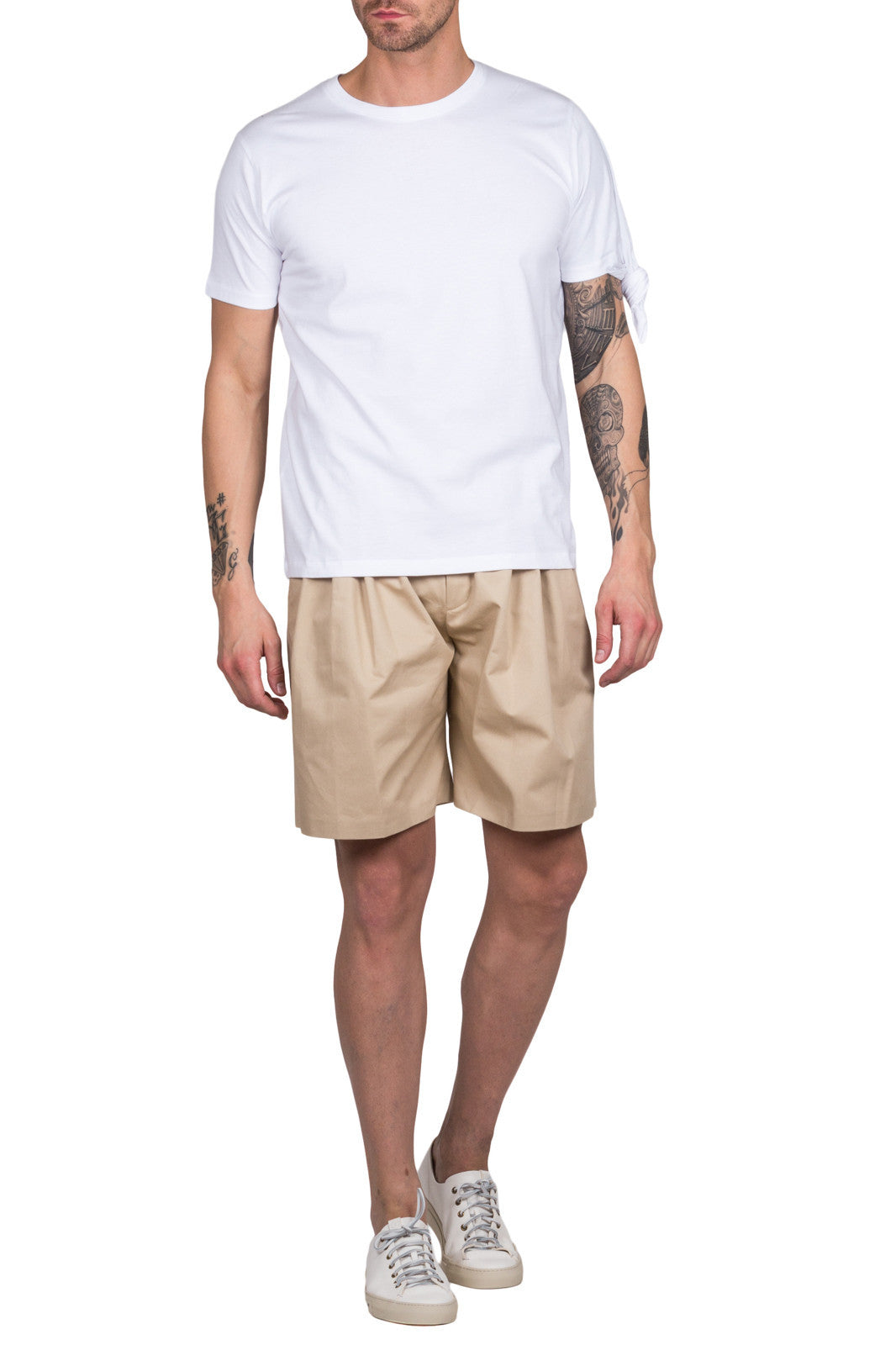 Pleat Front Baggy Shorts
